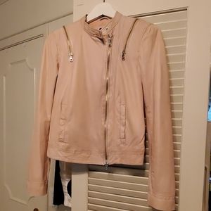 Leather moto jacket from Armani exchange